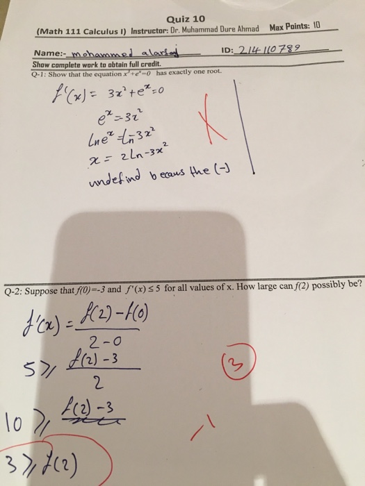 Solved Show That The Equation X 3 E X 0 Has Exactly O Chegg Com