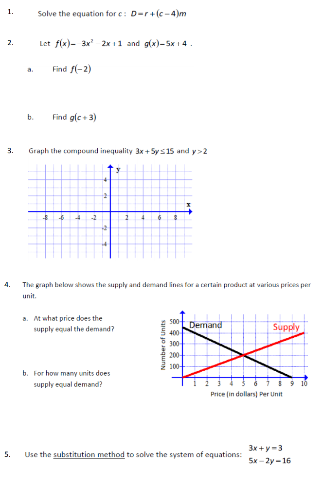 Solved Solve The Equation Forc D R C 4 M 2 Let F X 3 Chegg Com