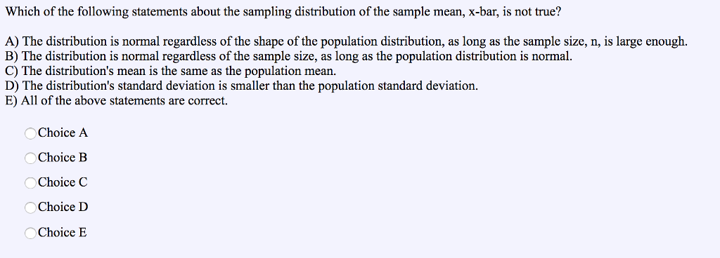 sampling distribution of xbar sampling distribution of xbar