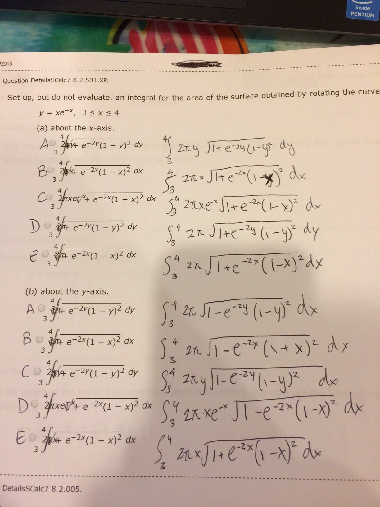 Solved Question Detailsscalc7 8 2 501 Xp Set Up But Do Chegg Com