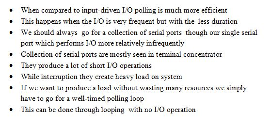 Answered! Why might a system use interrupt-driven I/O to manage a single serial port and polling I/O to manage a front-end... 1