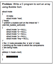 C program for sorting of array using Bubble sort 