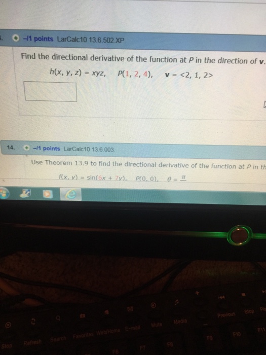 Solved Find The Directional Derivative Of The Function At Chegg Com