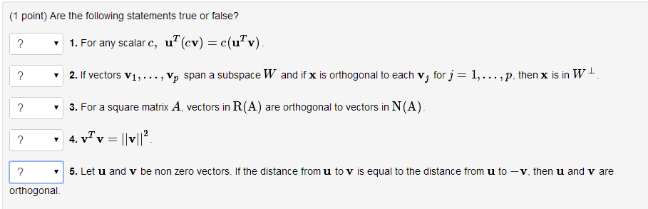 Solved For Any Scalar C Ut Cv C Utv If Vectors V1 Chegg Com