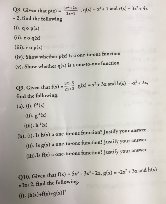 Solved Given That P X 3x 2 2x 2x 3 Q X X 2 1 Chegg Com