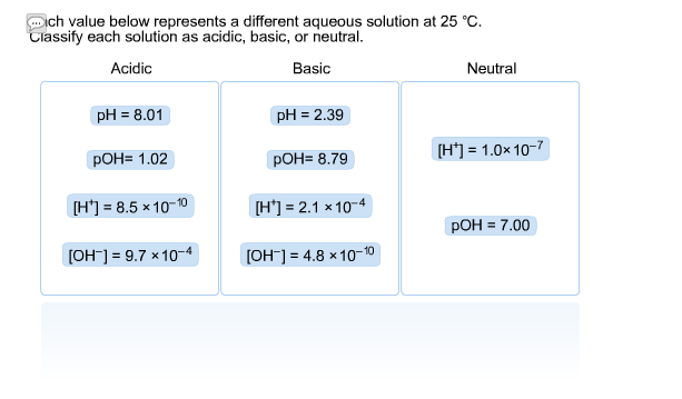 Solved: Which Value Below Represents A Different Aqueous S ... Solved: Which Value Below Represents A Different Aqueous S ...