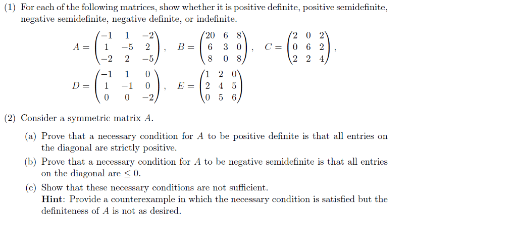 Negative of a Matrix  Solved Examples on Negative of a Matrix