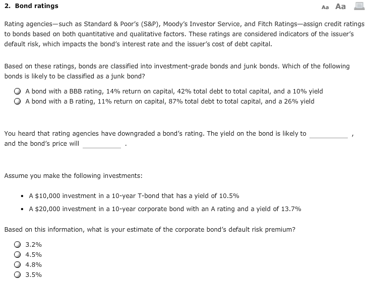 How Are Bonds Rated?