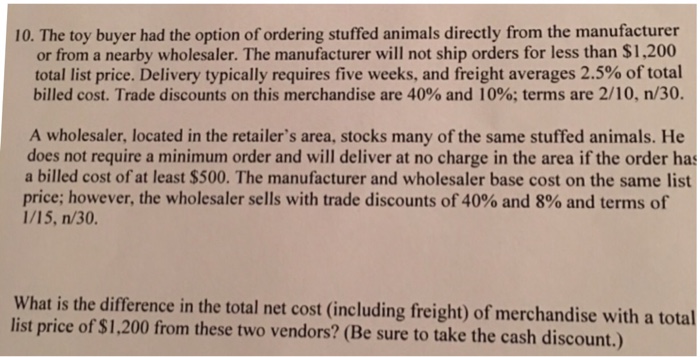 the toy wholesaler