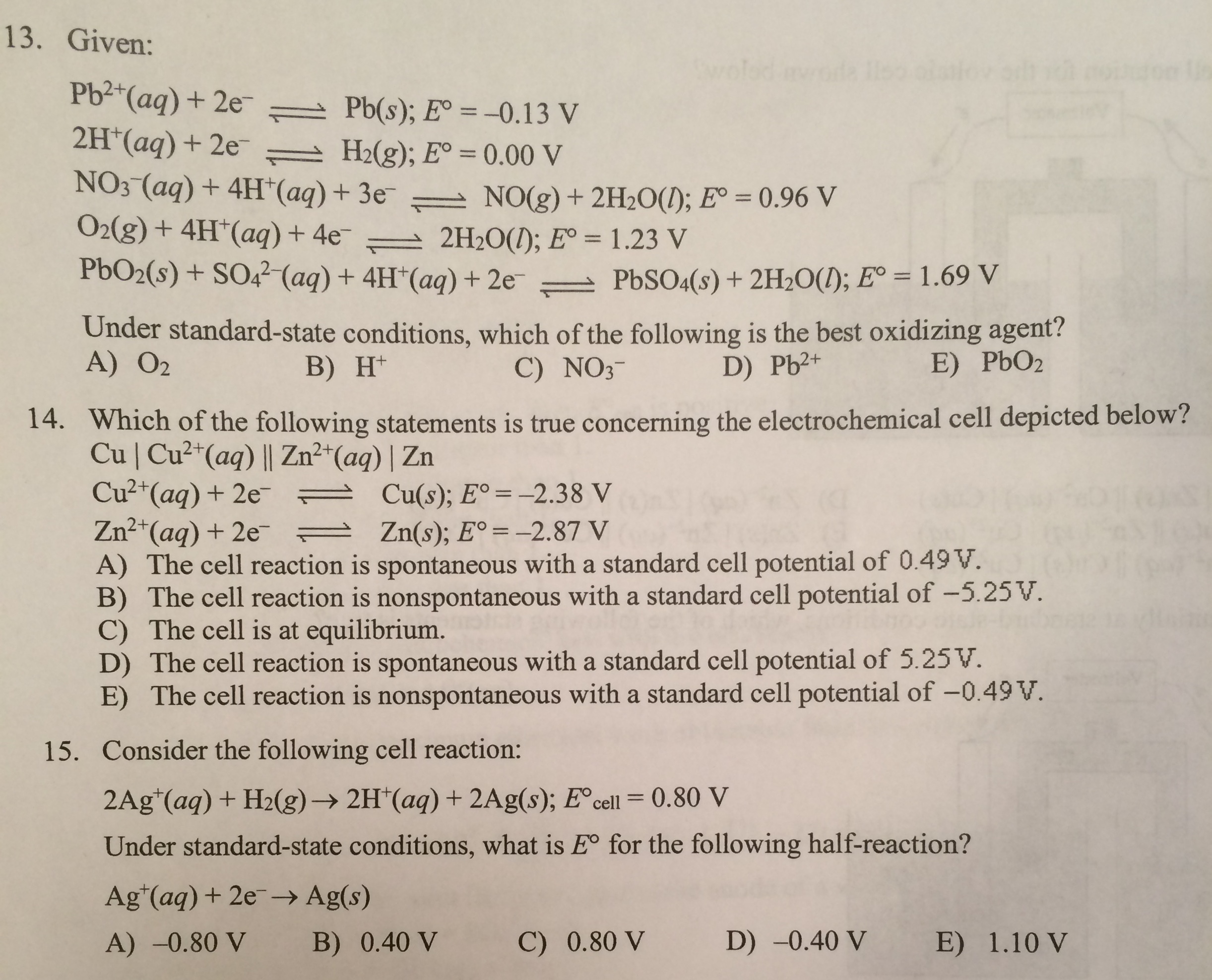 Solved Which Of The Following Statements Is True Concerni