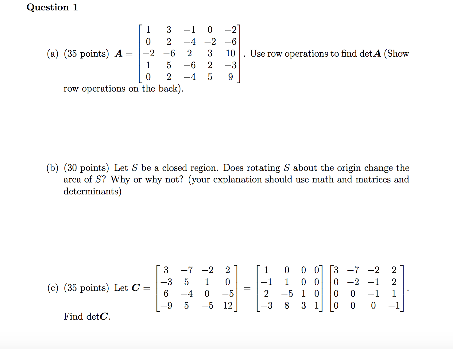 Solved Question 1 3 1 0 A 35 Points A 2 6 2 3 10 U Chegg Com