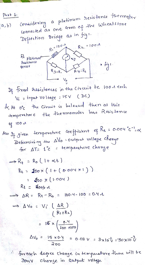 a,b Cnaideving a platinum hesis tance Thrm (onnectced aa one 9am of whea!stone Dehechon Bridge ao in Jrqi. Ri lati numâ†- jusi