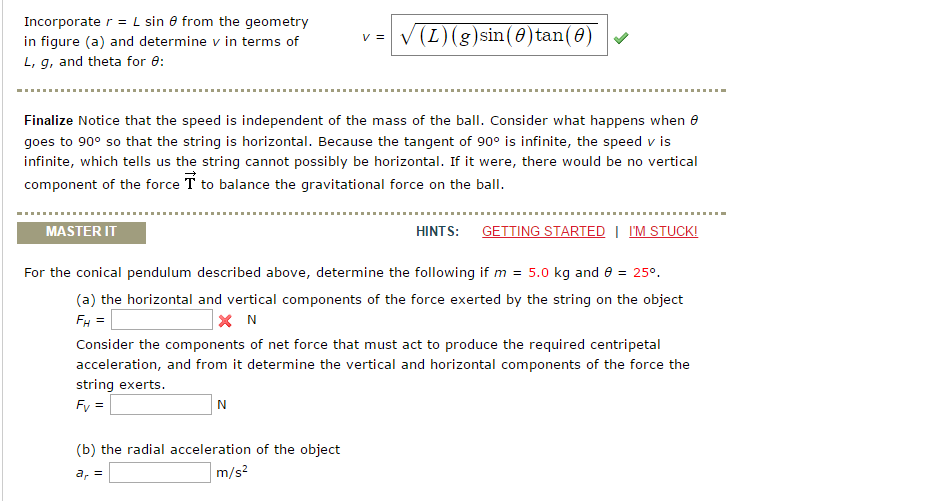 Solved Incorporate R L Sin Theta From The Geometry In F Chegg Com