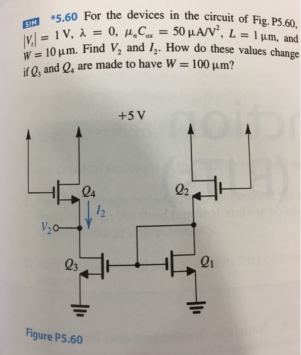 Solved For The Devices In The Circuit Of Fig P5 60 V T Chegg Com