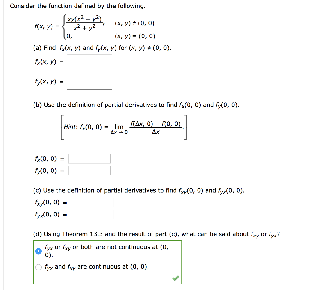 Consider The Function Defined By The Following O Chegg Com