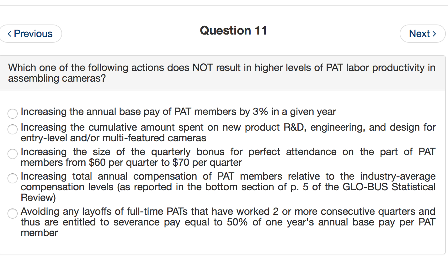 Solved Which One Of The Following Actions Does NOT Result