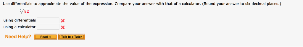 Use differentials to approximate the value of the