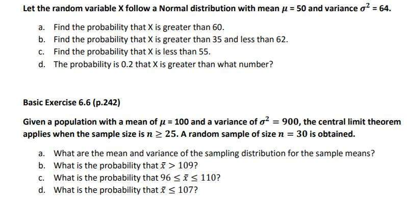 Solved Let The Random Variable X Follow A Normal Distribu Chegg Com