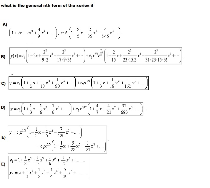 What Is The General Nth Term For The Following For Chegg Com