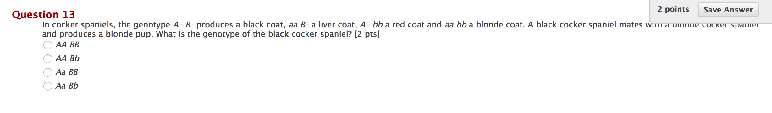 worksheet Codominance Worksheet Blood Types Answers biology archive november 05 2015 chegg com image for in cocker spaniels the genotype a b produces black coat