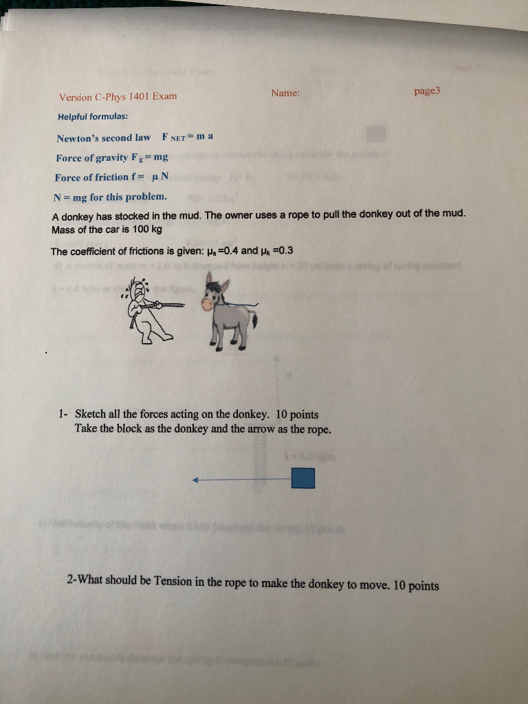 Formu 1401 Exam Name: Solved: C-Phys Version Page3 ... Helpful