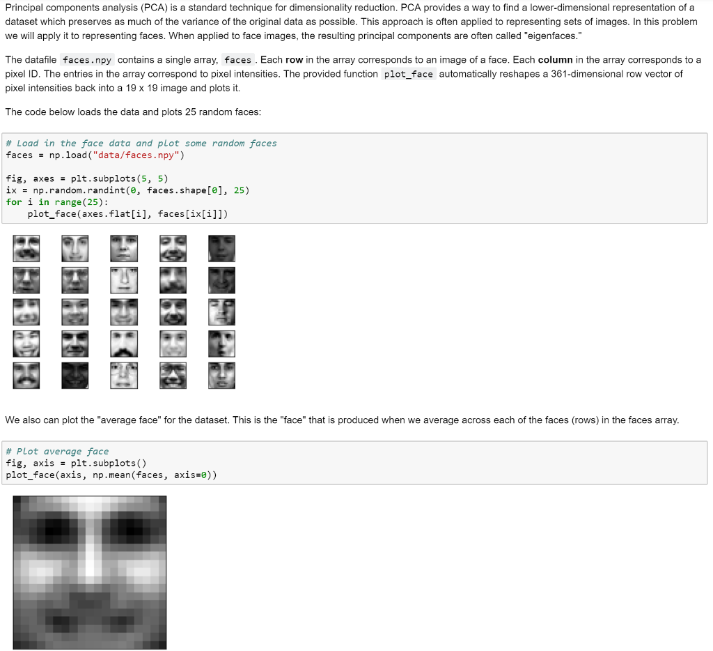 Dimensionality reduction homework picture