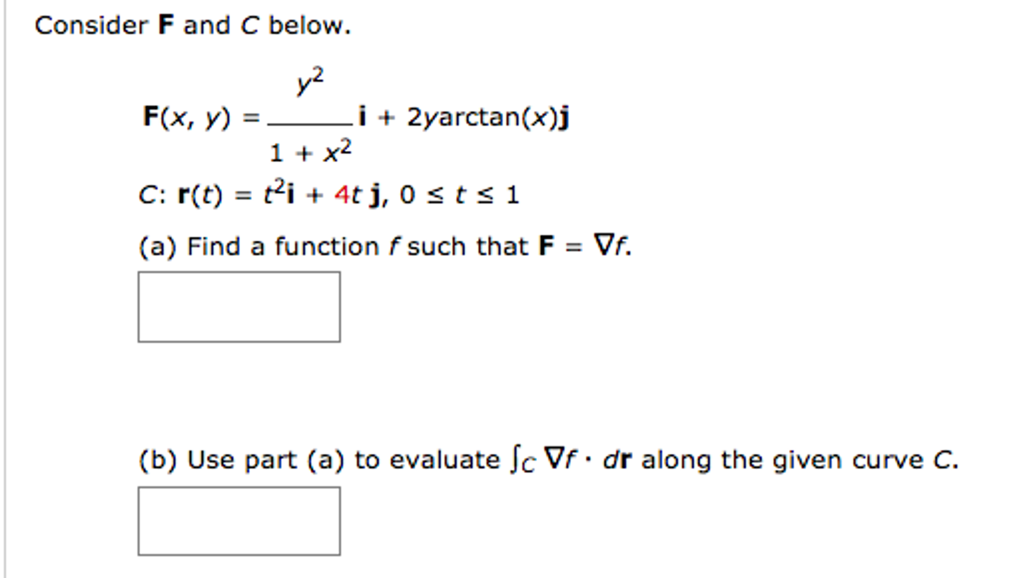 Solved Consider F And C Below F X Y Y 2 1 X 2 I Chegg Com