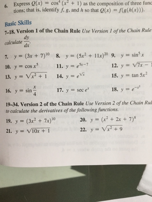 Solved Express Q X Cos X2 1 As The Composition Of Chegg Com