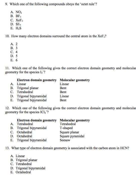 What will be the shape of ICl 2 among the following?A. BentB. Trigonal  planarC. LinearD. Trigonal bipyramidal