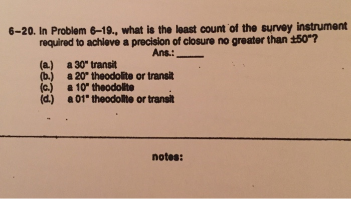 In Problem 6 19 What Is The Least Count Of The Chegg 