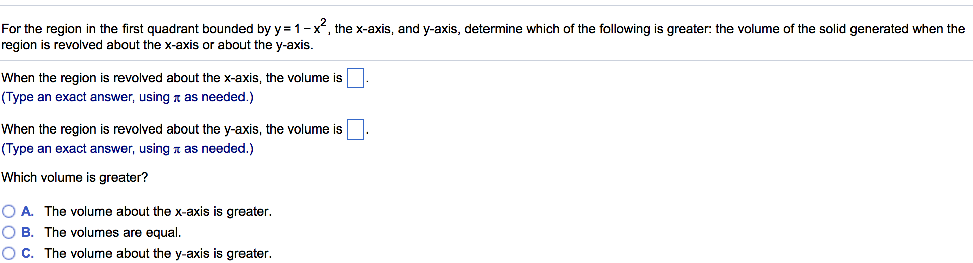 Solved For The Region In The First Quadrant Bounded By Y Chegg Com