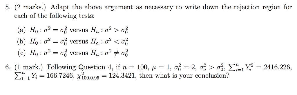 Solved A Sample Of N Independent Observations Is Taken Fr Chegg Com