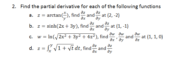 Derivative Of Arctan X Y pdfshare