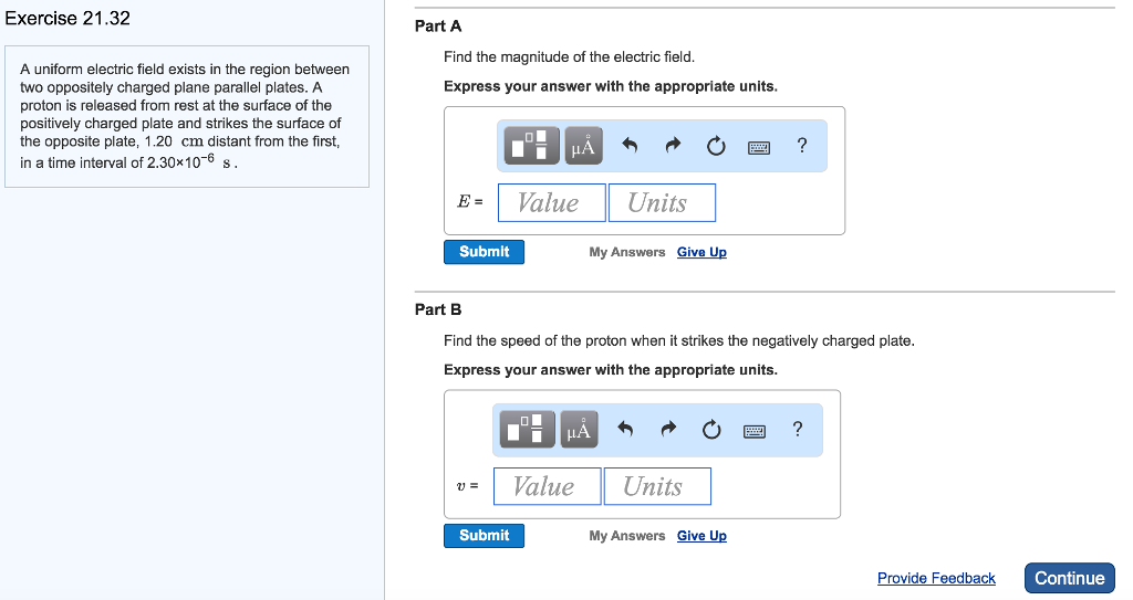 A Uniform Electric Field Exists In The Region Between Chegg 