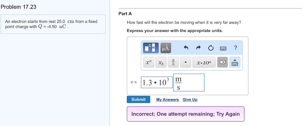 Solved An Electron Starts From Rest 25 0 Cm From A Fixed Chegg Com