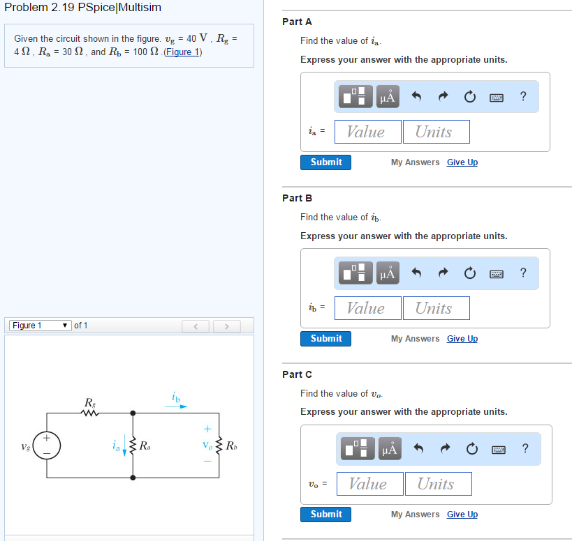 Solved Given The Circuit Shown In The Figure Vg 40 V Chegg Com