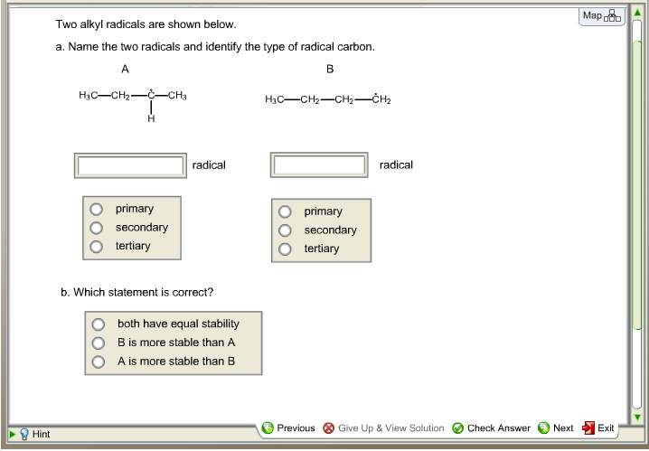 Solved: Name The Two Radicals And Identify The Type Of Rad... | Chegg.com