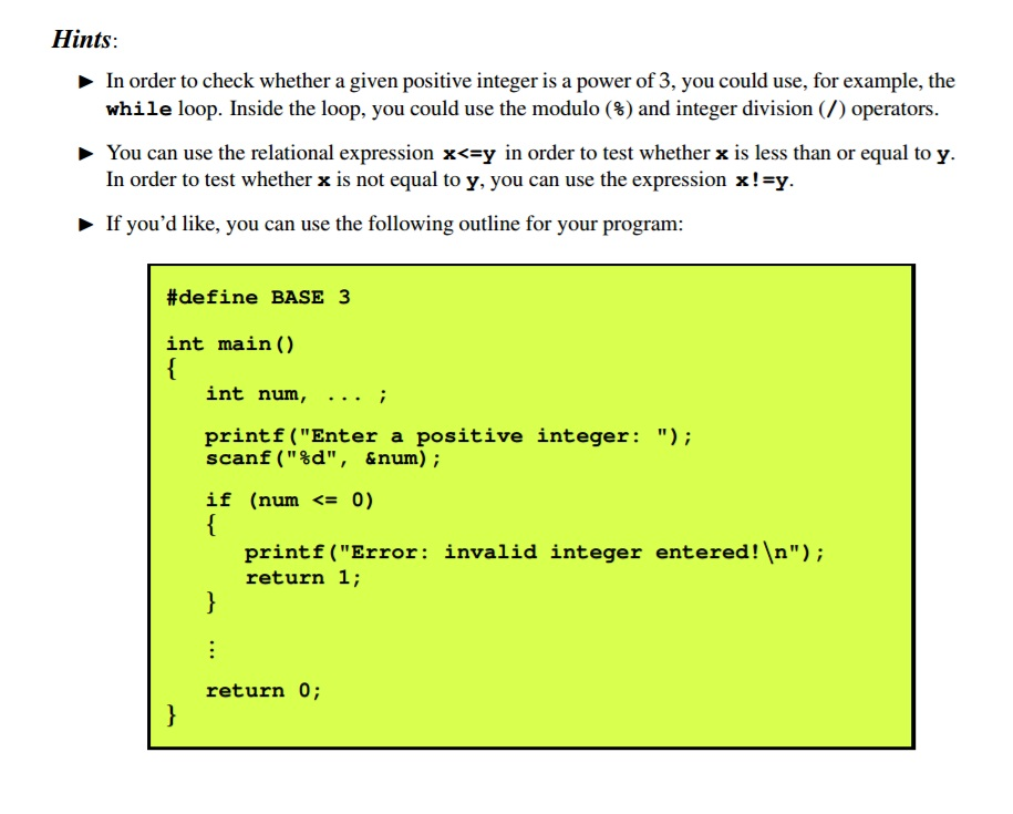 C raise to power image