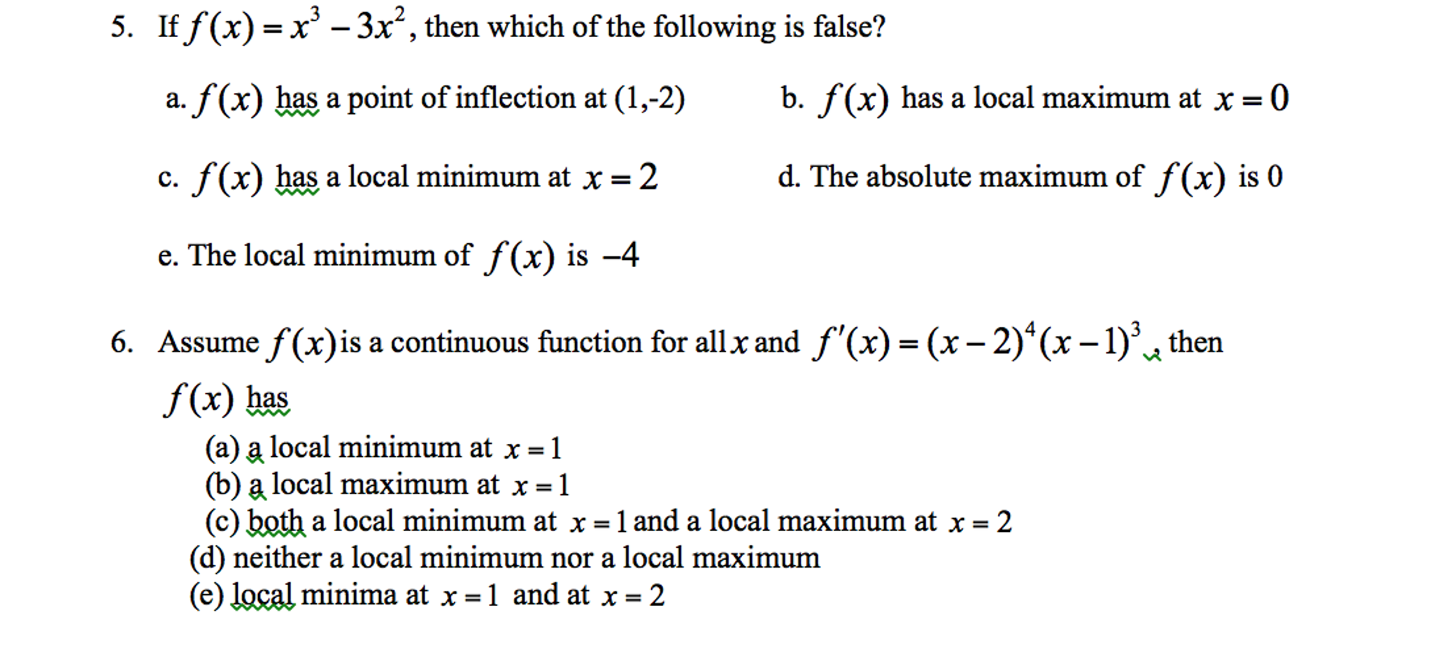 If F X X 3 3x 2 Then Which Of The Following Is Chegg Com