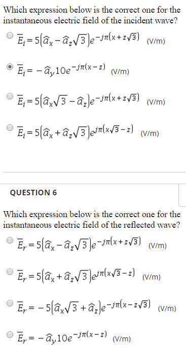 Solved Which Expression Below Is The Correct One For The Chegg Com