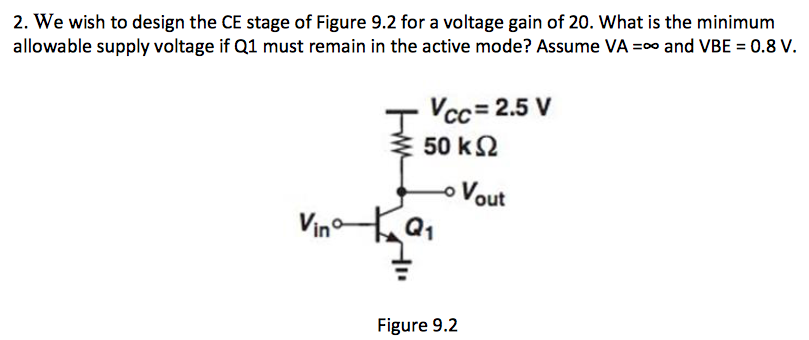 What Is Ce >> Solved We Wish To Design The Ce Stage Of Figure 9 2 For A What Is Ce >> Solved We Wish To Design The Ce Stage Of Figure 9 2 For A