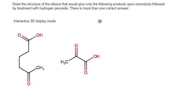Solved Draw The Structure Of The Alkene That Would Give O Chegg Com