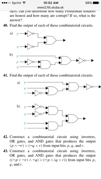 3 A Construct A Combinatorial Circuit Using Chegg Com