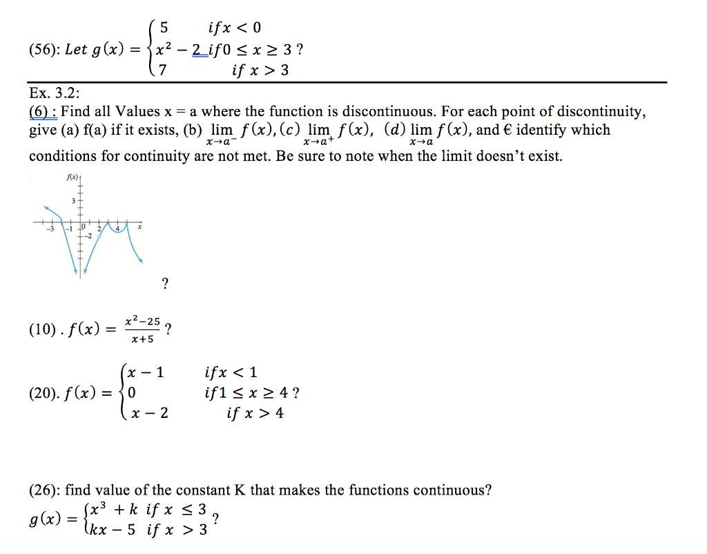 Solved 56 Let G X X2 21f0 7 X 3 If X 3 Ex 3 2 Chegg Com