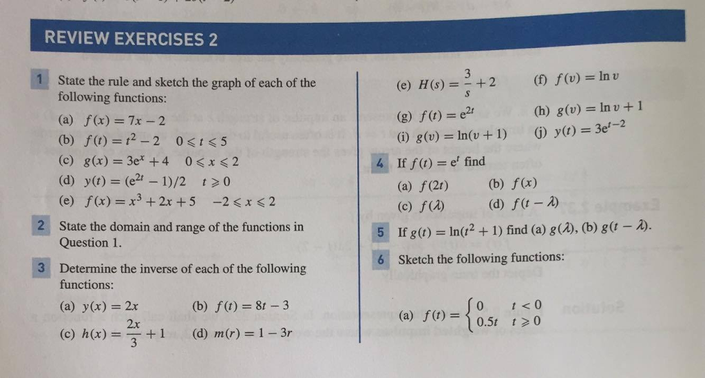 Solved Review Exercises 2 F F V In U H G V J Y T Chegg Com