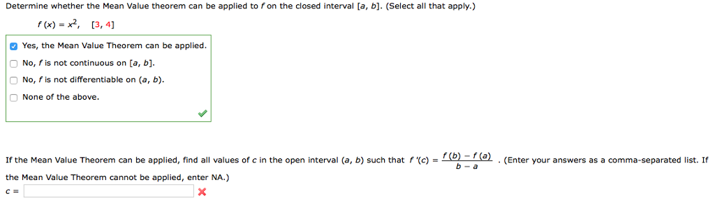 Determine Whether The Mean Value Theorem Can Be Chegg Com