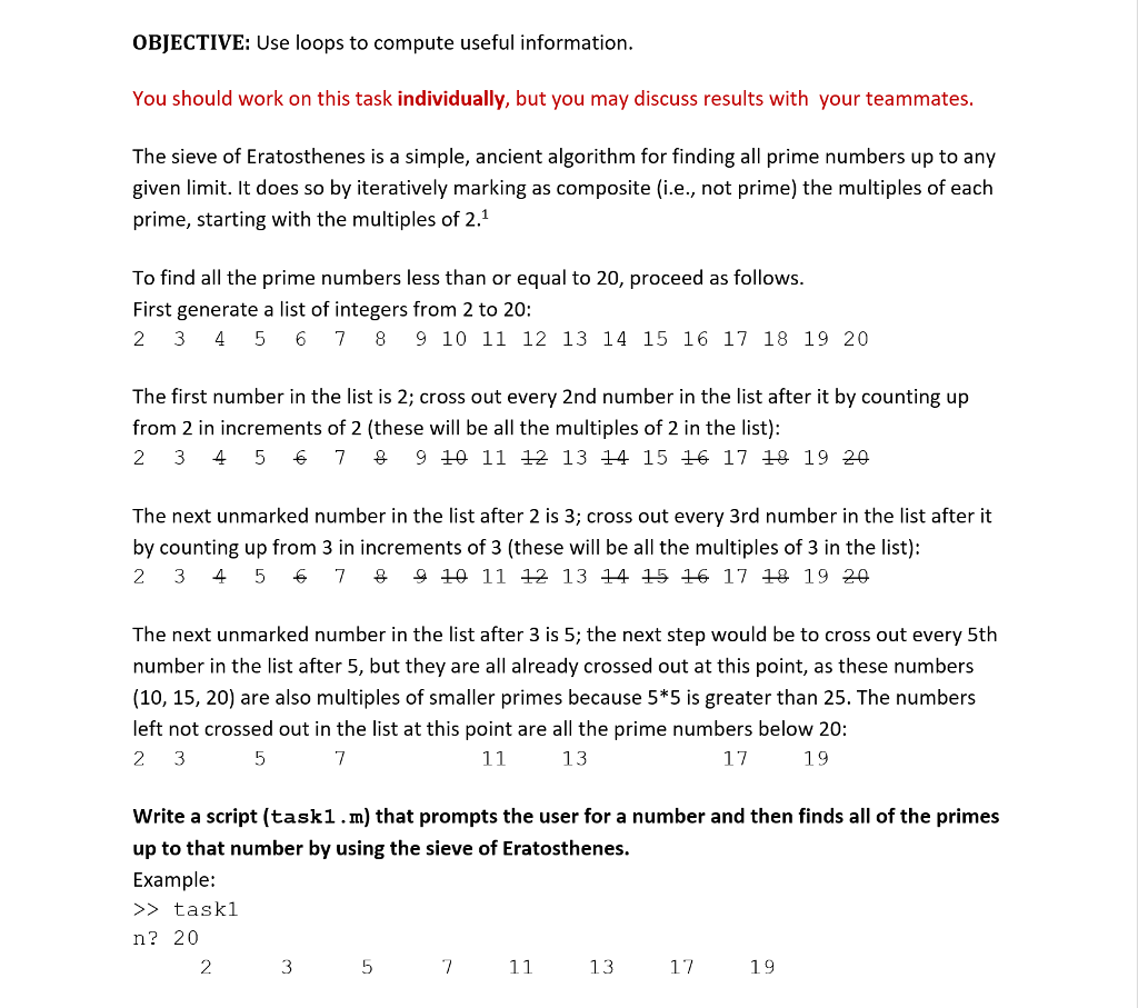 Solved Objective Use Loops To Compute Useful Information Chegg Com