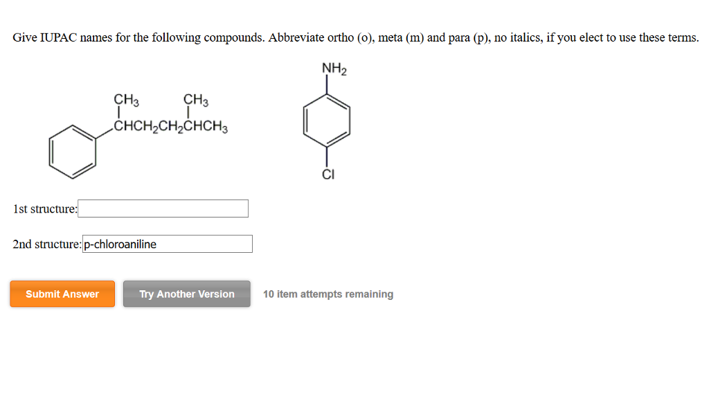 Solved I Do Not Know How To Name Benzene Rings With Longe