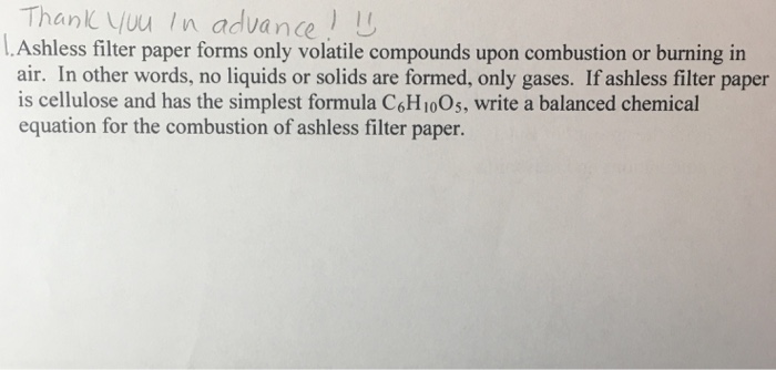Write a balanced chemical equation for the combustion of ashless filter paper 06 picture
