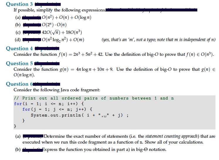 Solved Question 3 If Possible Simplify The Following Exp Chegg Com